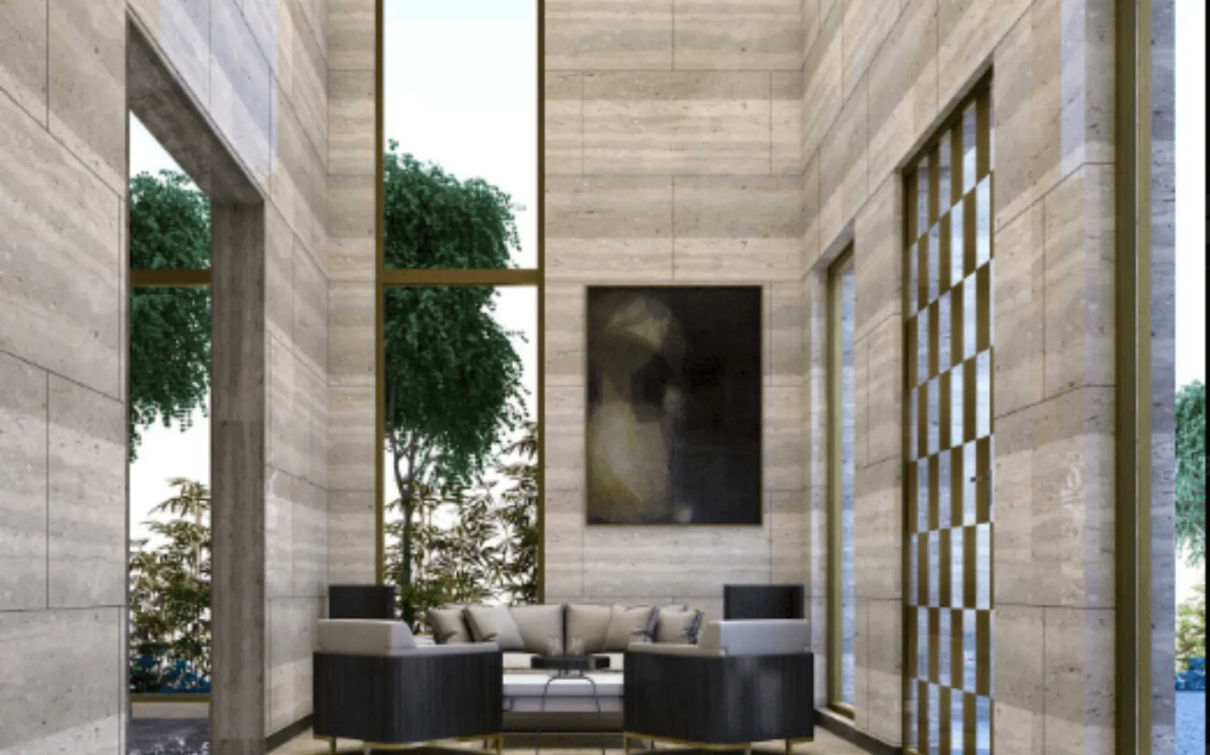 Suncity-Platinum-towers-Apartment-In-MG-road-gurgaon-waiting-area